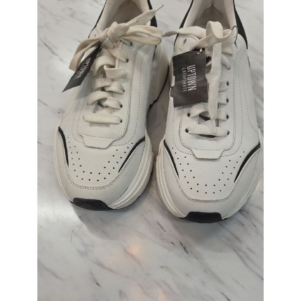 Dolce & Gabbana White and Black Platform Sneakers - Picture 2 of 16